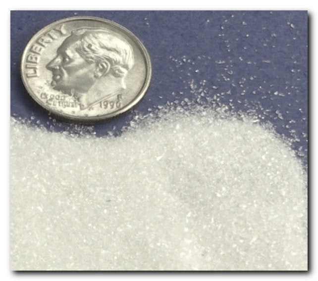 White German Glass Glitter