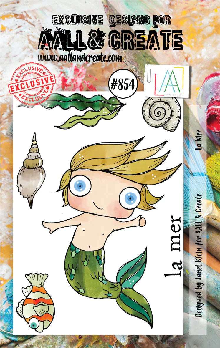 AALL & Create - A7 - Clear Stamps - 854 - Janet Klein - La Mer