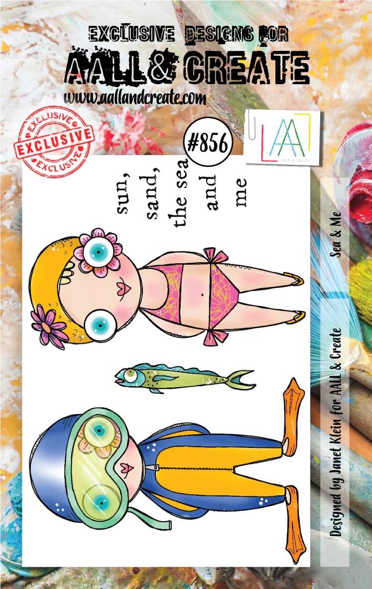 AALL & Create - A7 - Clear Stamps - 856 - Janet Klein - Sea & Me