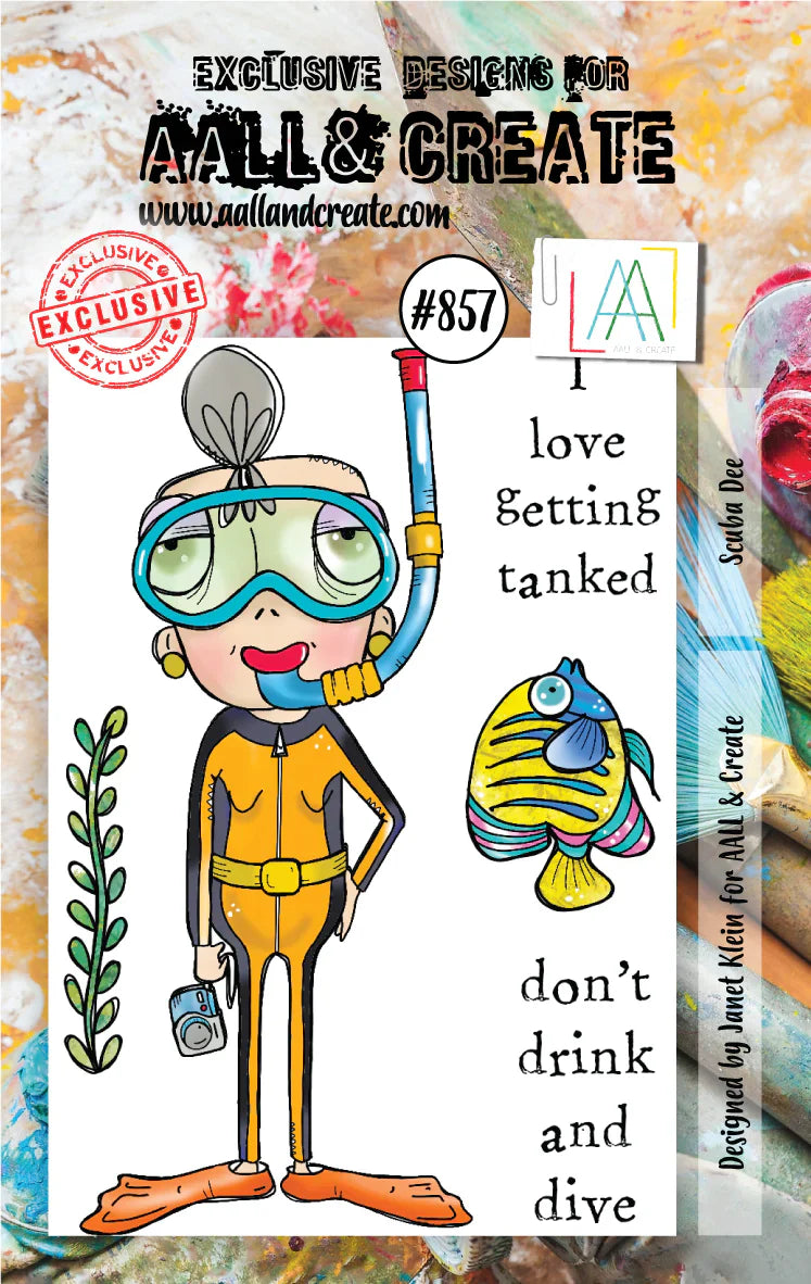 AALL & Create - A7 - Clear Stamps - 857 - Janet Klein - Scuba Dee