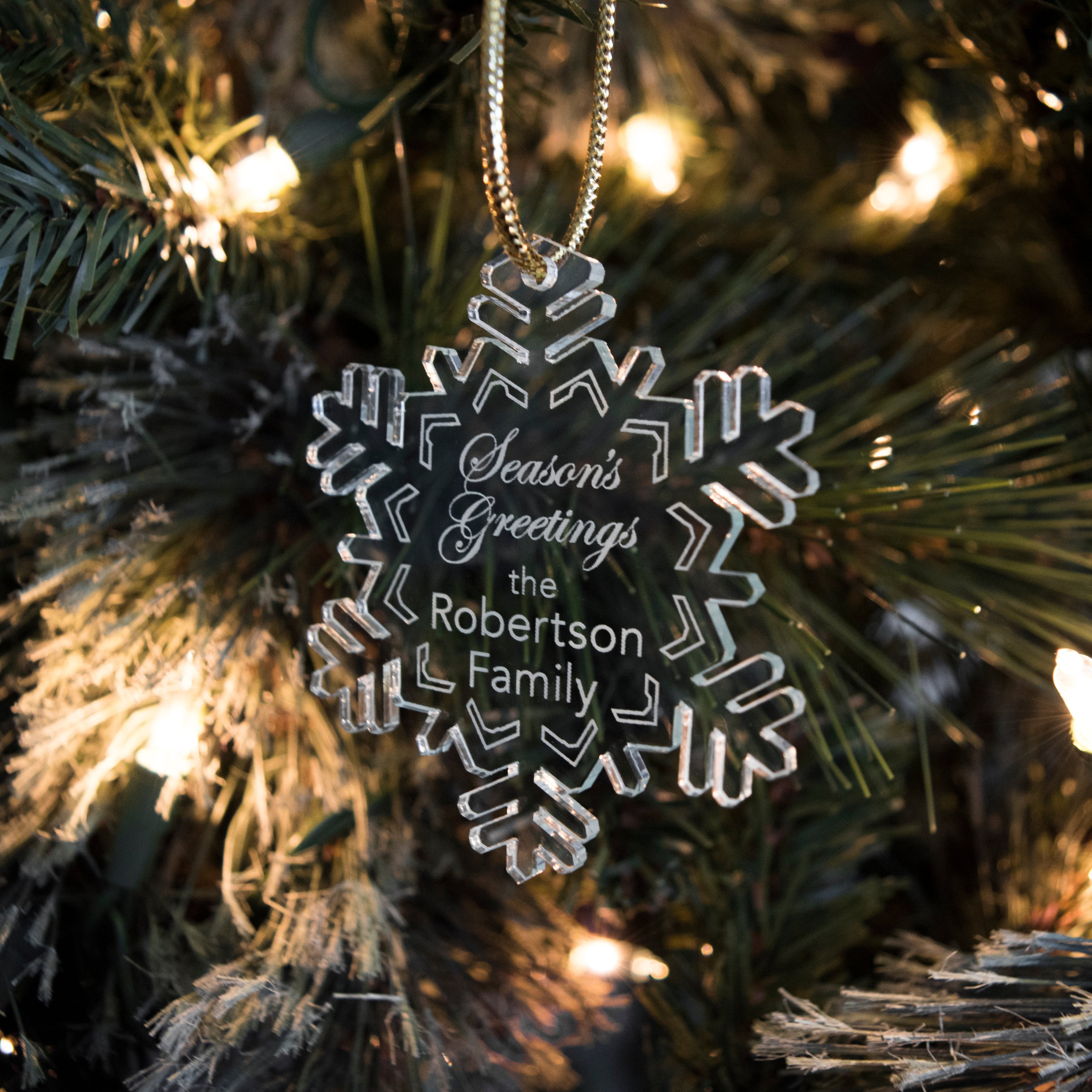 Snowflake Gift Tag Ornament